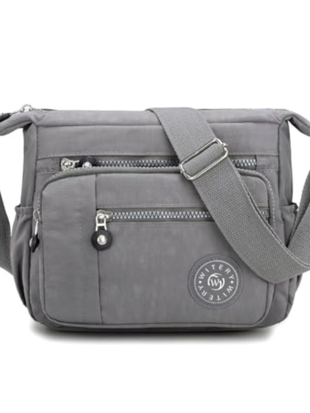 Nylon Crossbody Bag Waterproof Zipper Multi-Pocket Travel Shoulder Purse